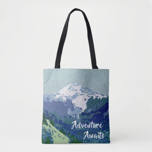 Tote Bag L'aventure attend le mont Hood (Devant)