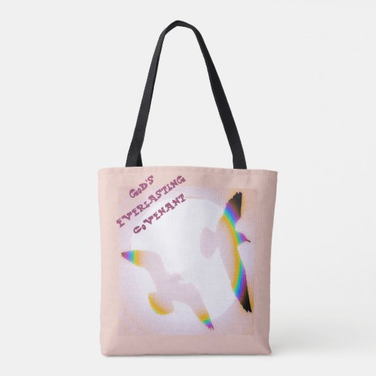 Tote Bag LavishlyOn Rainbow Birds Soleil Sky (Dos)