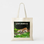 Tote Bag Lazy arrive le tigre de Sibérie (Dos)