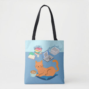 Tote Bag Lazy Orange Cat