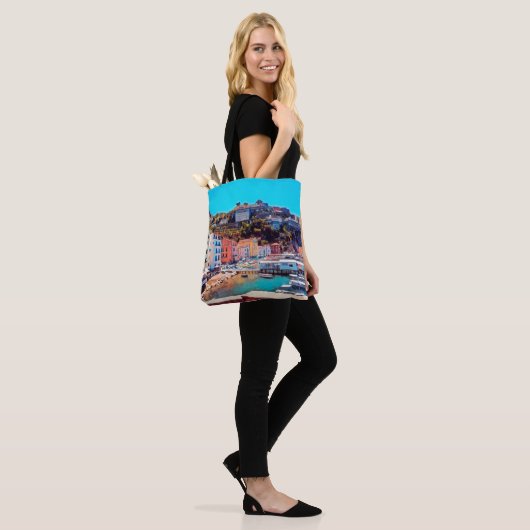 Tote Bag ldp SORRENTO - panorama - plage - (Sur le modèle)