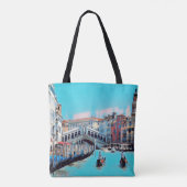 Tote Bag ldp VENICE - gondolas - rialto - (Dos)