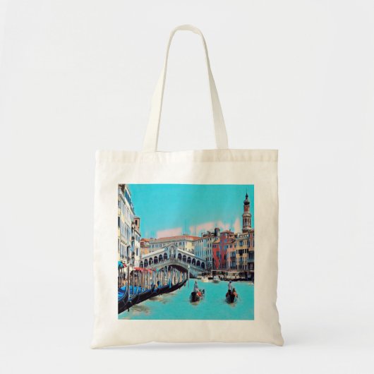 Tote Bag ldp VENICE - gondolas - rialto - (Devant)