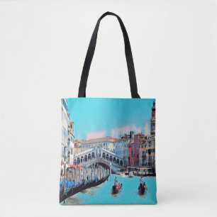 Tote Bag ldp VENISE - gondoles - rialto -