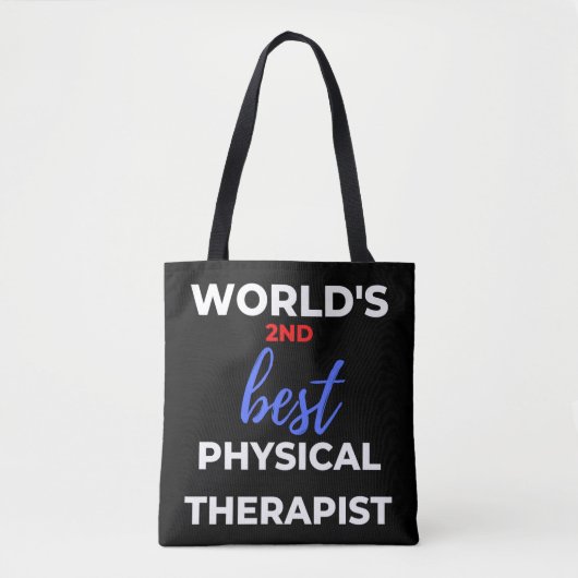Tote Bag Le 2ème meilleur physiothérapeute du monde (Devant)
