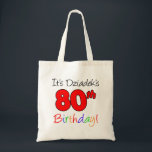 Tote Bag Le 80ème anniversaire de la naissance de Dziadek<br><div class="desc">Le 80e anniversaire de Dziadek est un super bg. Great for a Polish grandfather celebrating his eightieth birthday. Fill this tote with fun,  birthday gifts for a Polish grandpa and the can reuse the bag!</div>