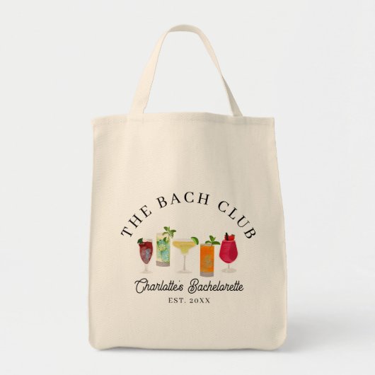 Tote Bag Le Bach Club Bachelorette Bridesmaid Cadeau (Devant)