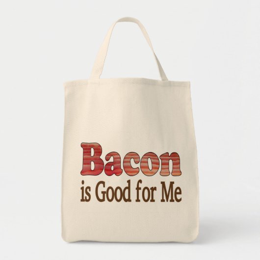 Tote Bag Le bacon est bon pour moi (Devant)