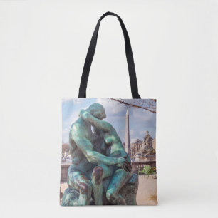Tote Bag Le baiser d'Auguste Rodin aux Tuileries, Paris