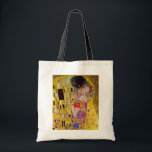 Tote Bag Le baiser de Gustav Klimt, Art Nouveau Vintage<br><div class="desc">Le tableau ultime de l'amour, un beau design pour célébrer la Saint Valentin avec! The Kiss (détail) (1907-1908) de Gustav Klimt est un symbole de l'époque victorienne vintage de l'amour d'art et de la peinture romantique mettant en scène un couple romantique dans différentes nuances d'or, motifs et symboles, partageant un...</div>