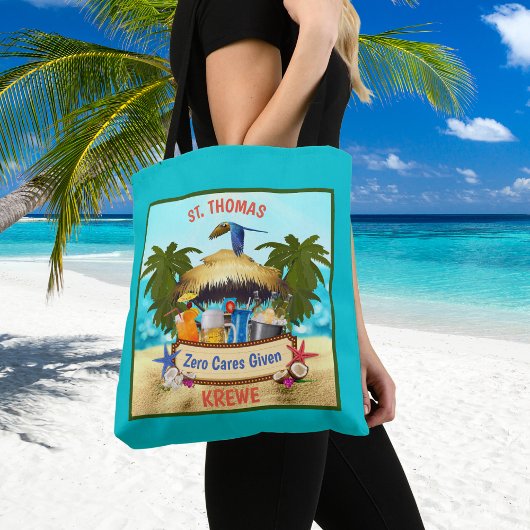 Tote Bag Le bar Tiki de plage personnalisé