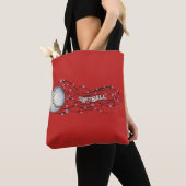Tote Bag Le base-ball Fourre-tout (De près)