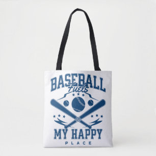 Tote Bag Le baseball alimente mon havre de paix