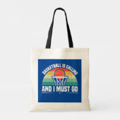 Tote Bag Le basket-ball est en appel et je dois y aller (Dos)