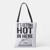 Tote Bag Le bébé/lui de tranche de tranche devient chaud (Dos)