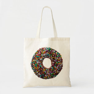 Tote Bag Le beignet de chocolat avec coloré arrose