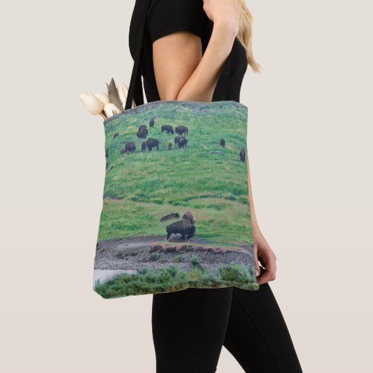 Tote Bag Le bison américain (De près)