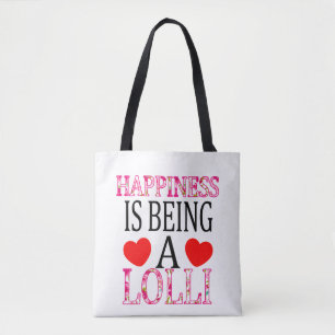 Tote Bag Le bonheur est d'être une mère de Lolli Floral Mim