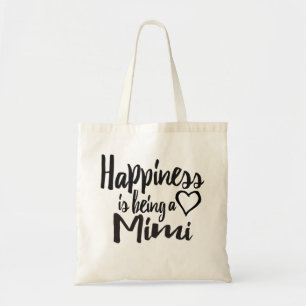 Tote Bag Le bonheur est un coeur Mimi