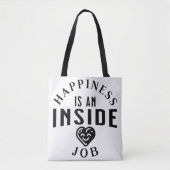 Tote Bag Le bonheur est une tâche intérieure (Devant)