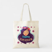 Tote Bag Le bonheur fleurit de l'intérieur (Dos)
