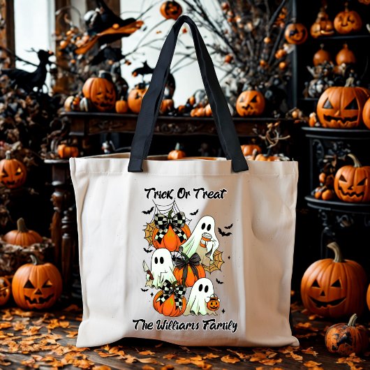 Tote Bag Le Boo Crew Trick ou Treat Halloween Custom
