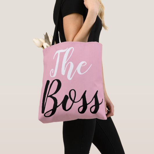 Tote Bag Le Boss tout-imprimé (De près)