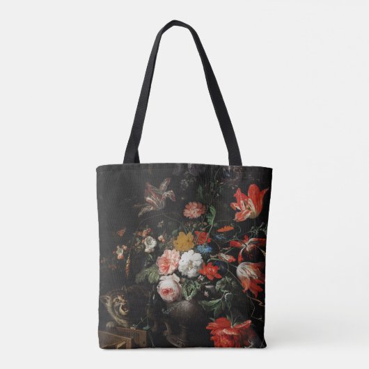 Tote Bag Le bouquet renversé par Abraham Mignon (Dos)