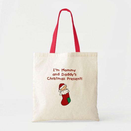 Tote Bag Le cadeau de Noël de maman et papa (Devant)
