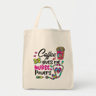 Tote Bag Le Café Me Donne Des Pouvoirs D'Infirmière