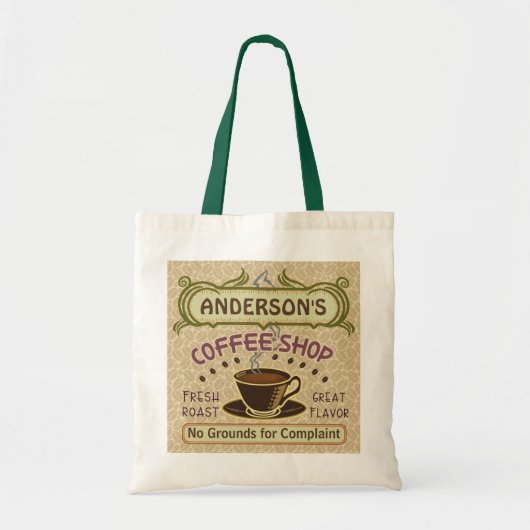 Tote Bag Le café-restaurant avec la tasse créent vos (Devant)