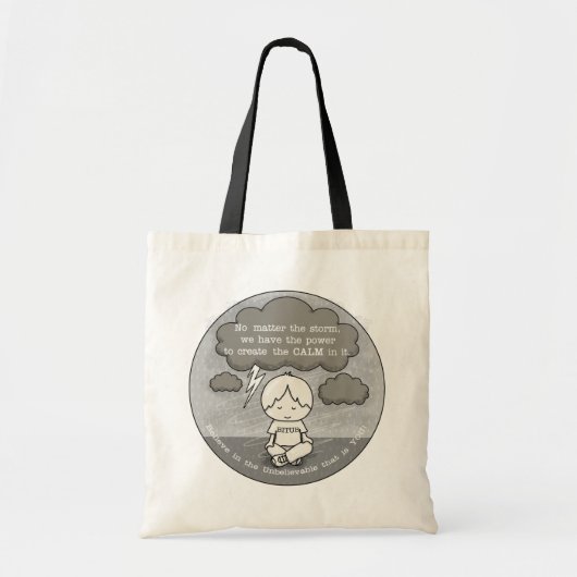 Tote Bag Le calme dans la tempête (Devant)