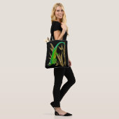 Tote Bag Le caméléon de Jackson traînant dans le bambou (Sur le modèle)