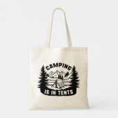 Tote Bag Le Camping Est Dans Des Tentes (Dos)