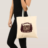Tote Bag Le Camping Est Dans Les Tentes (Devant (produit))
