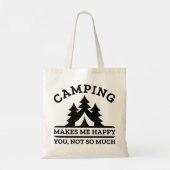 Tote Bag Le Camping Me Rend Heureux (Dos)