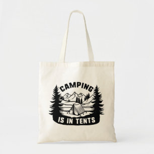 Tote Bag Le Camping Se Fait Dans Des Tentes