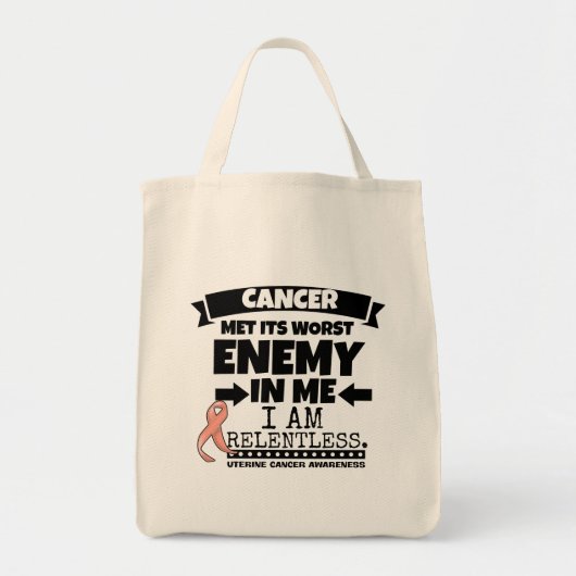 Tote Bag Le Cancer utérin a rencontré son plus mauvais (Devant)