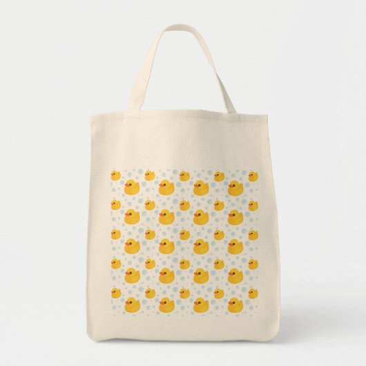 Tote Bag Le caoutchouc jaune adorable penche Duckies (Devant)
