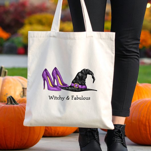 Tote Bag Le Casquette et les chaussures de sorcière Hallowe