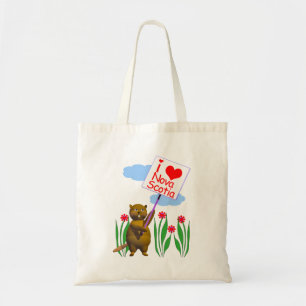 Tote Bag Le castor canadien aime la Nouvelle-Écosse