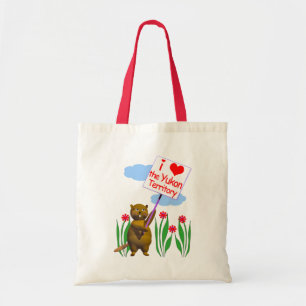 Tote Bag Le castor canadien aime le Yukon