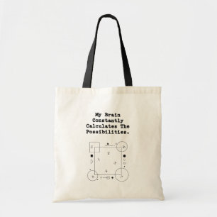 Tote Bag Le cerveau calcule les possibilités   Penseur math