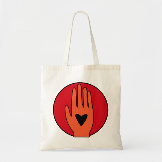 Tote Bag Le cessez-le-feu maintenant main la conception gra (Devant)