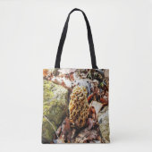 Tote Bag Le champignon Morel dans la nature (Devant)