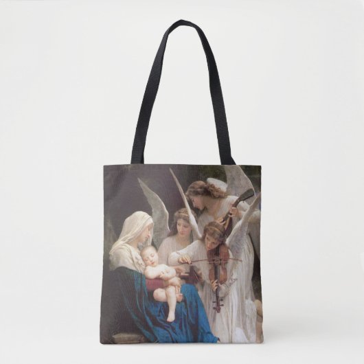 Tote Bag Le Chant des Anges par William Bouguereau (Devant)
