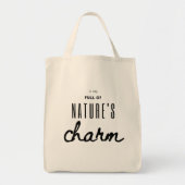 Tote Bag Le charme de la nature en épicerie de style (Devant)