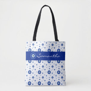 Tote Bag Le charme traditionnel des yeux nazes bleus
