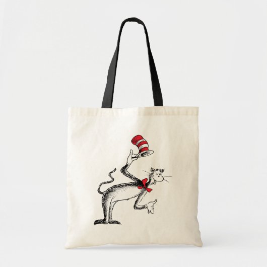 Tote Bag Le Chat au Chapeau s'incline (Devant)