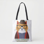 Tote Bag Le chat de Schrodinger (Devant)
